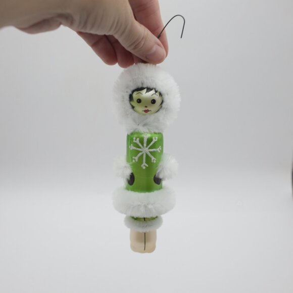 Soffieria De Carlini Eskimo Ornament Blown Glass Green Outfit - Made in Italy - Picture 10 of 11
